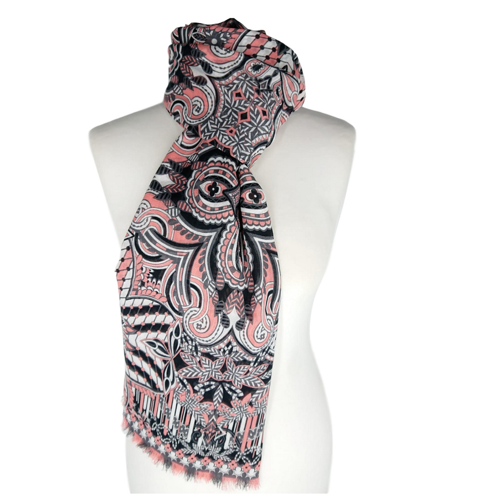 Louis Vuitton Monogram Flower Stole Bandana Nude